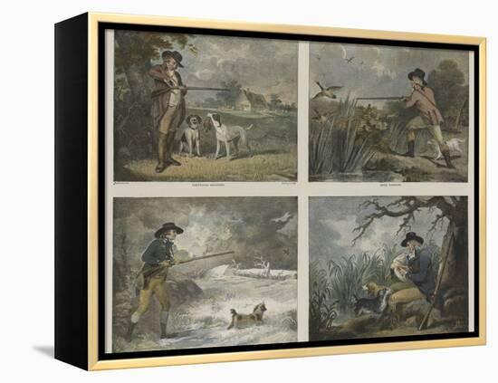 Shooting Pieces-George Morland-Framed Premier Image Canvas