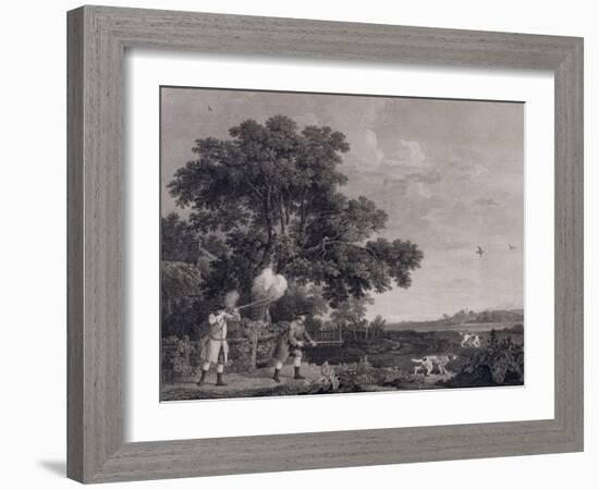 Shooting, Plate 3, Engraved by William Woollett (1735-85) 1770 (Engraving with Etching)-George Stubbs-Framed Giclee Print