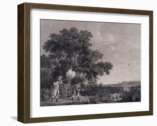 Shooting, Plate 3, Engraved by William Woollett (1735-85) 1770 (Engraving with Etching)-George Stubbs-Framed Giclee Print