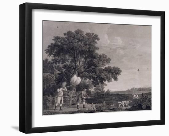 Shooting, Plate 3, Engraved by William Woollett (1735-85) 1770 (Engraving with Etching)-George Stubbs-Framed Giclee Print