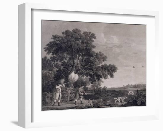 Shooting, Plate 3, Engraved by William Woollett (1735-85) 1770 (Engraving with Etching)-George Stubbs-Framed Giclee Print