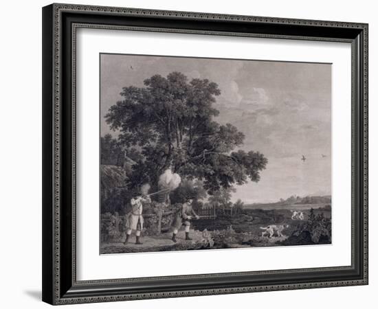 Shooting, Plate 3, Engraved by William Woollett (1735-85) 1770 (Engraving with Etching)-George Stubbs-Framed Giclee Print