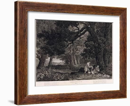 Shooting, Plate 4, Engraved by William Woollett (1735-85) 1771 (Engraving with Etching)-George Stubbs-Framed Giclee Print