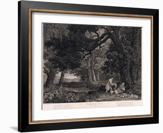 Shooting, Plate 4, Engraved by William Woollett (1735-85) 1771 (Engraving with Etching)-George Stubbs-Framed Giclee Print