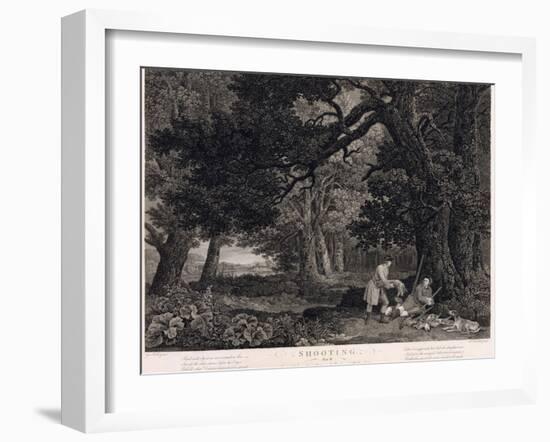 Shooting, Plate 4, Engraved by William Woollett (1735-85) 1771 (Engraving with Etching)-George Stubbs-Framed Giclee Print