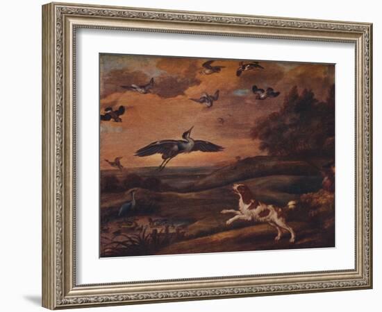 'Shooting Plover', late 17th century, (1922)-Francis Barlow-Framed Giclee Print