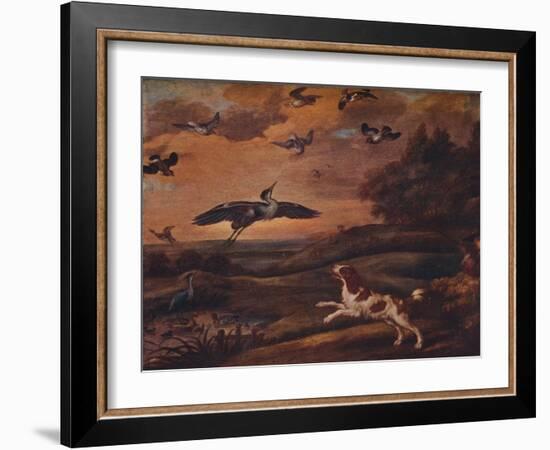 'Shooting Plover', late 17th century, (1922)-Francis Barlow-Framed Giclee Print