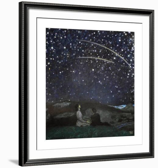 Shooting Stars-Franz von Stuck-Framed Premium Giclee Print