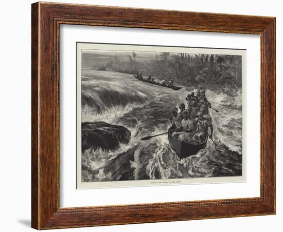 Shooting the Rapids on the Congo-William Heysham Overend-Framed Giclee Print