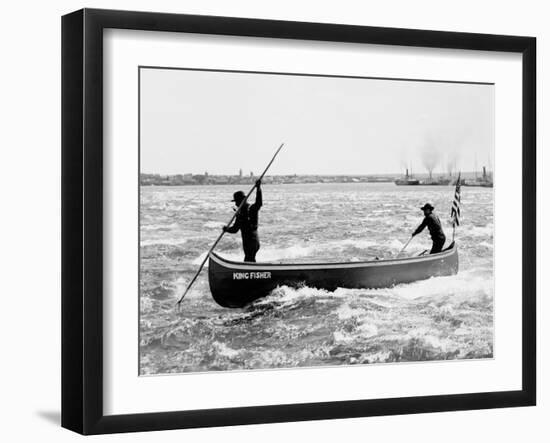 Shooting the Rapids, Sault Ste. Marie, Mich.-null-Framed Photo