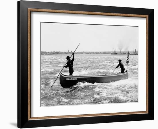 Shooting the Rapids, Sault Ste. Marie, Mich.-null-Framed Photo