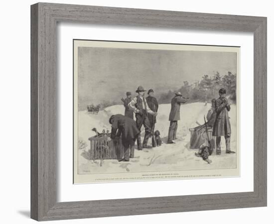 Shooting Turkeys in the Backwoods of Canada-null-Framed Giclee Print