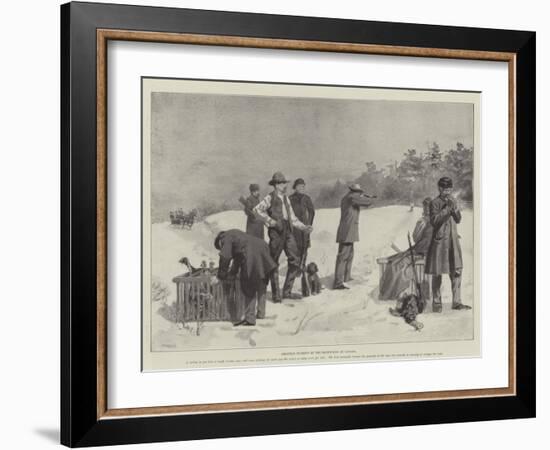 Shooting Turkeys in the Backwoods of Canada-null-Framed Giclee Print