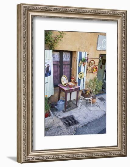 Shop, Bright, Outside, Ceramics, France, Provence-Andrea Haase-Framed Photographic Print