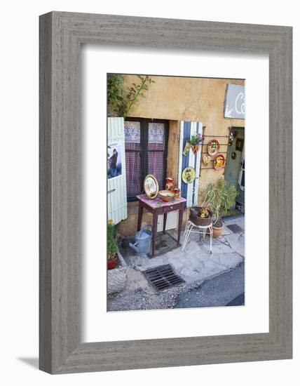 Shop, Bright, Outside, Ceramics, France, Provence-Andrea Haase-Framed Photographic Print