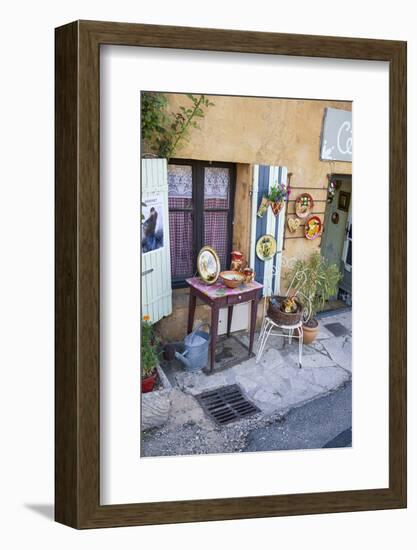 Shop, Bright, Outside, Ceramics, France, Provence-Andrea Haase-Framed Photographic Print