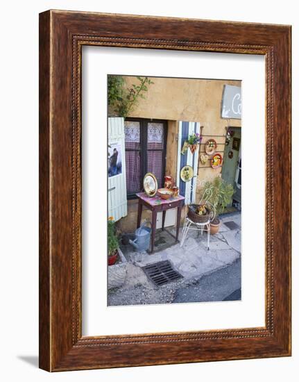 Shop, Bright, Outside, Ceramics, France, Provence-Andrea Haase-Framed Photographic Print