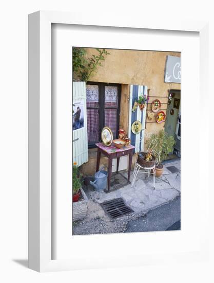Shop, Bright, Outside, Ceramics, France, Provence-Andrea Haase-Framed Photographic Print