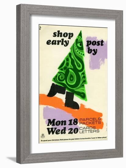 Shop Early Post by Mon 18th Parcels Packets, Wed 20th Cards Letters-Hans Unger-Framed Art Print