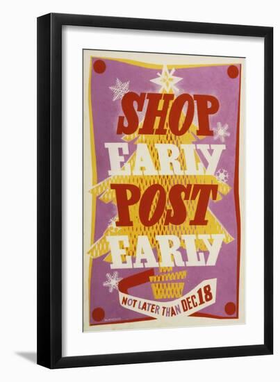 Shop Early, Post Early-W Machan-Framed Art Print