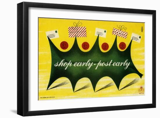 Shop Early - Post Early-Derrick Hass-Framed Art Print