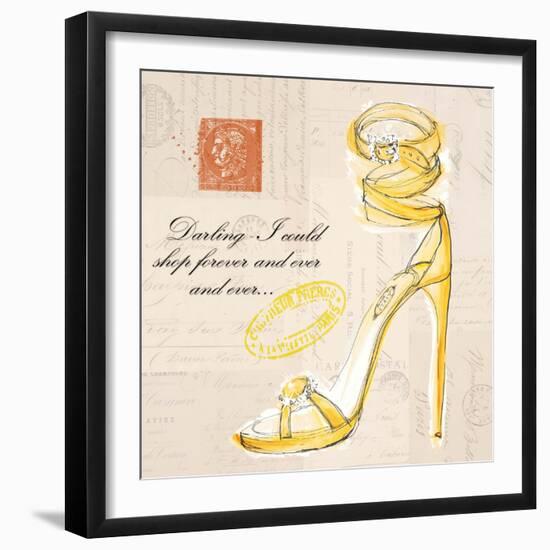 Shop Forever Shoe-Barbara Lindner-Framed Art Print