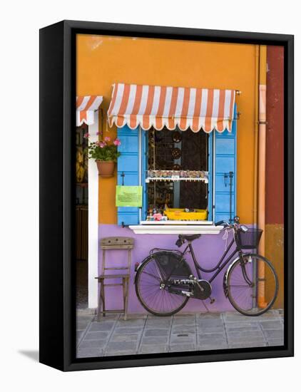Shop Front, Burano, Venice, Italy-Doug Pearson-Framed Premier Image Canvas