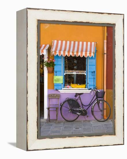 Shop Front, Burano, Venice, Italy-Doug Pearson-Framed Premier Image Canvas