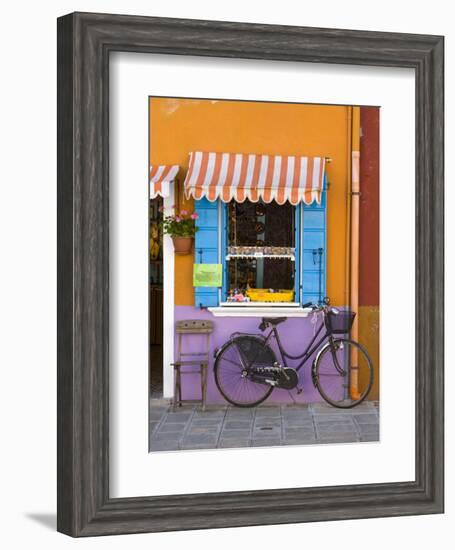 Shop Front, Burano, Venice, Italy-Doug Pearson-Framed Photographic Print