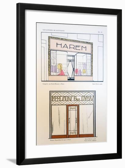 Shop Fronts-null-Framed Giclee Print