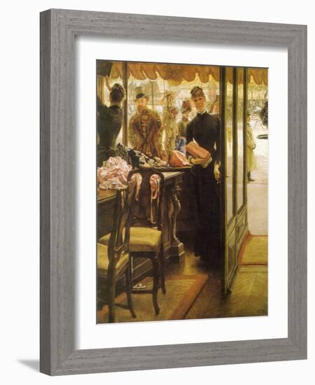 Shop Girl, 1884-James Tissot-Framed Giclee Print