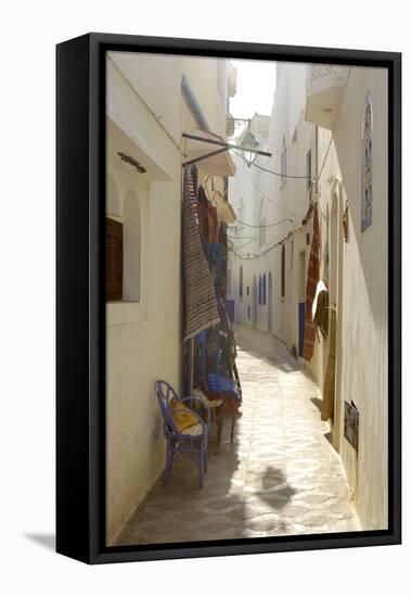 Shop in an Alley, Asilah, Atlantic Coast, Morocco, North Africa, Africa-Simon Montgomery-Framed Premier Image Canvas