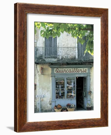 Shop in Sault, Provence, France-Peter Adams-Framed Photographic Print