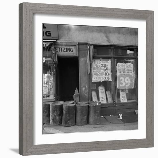 Shop in Washington Avenue, Bronx, New York, 1936-Arthur Rothstein-Framed Photographic Print