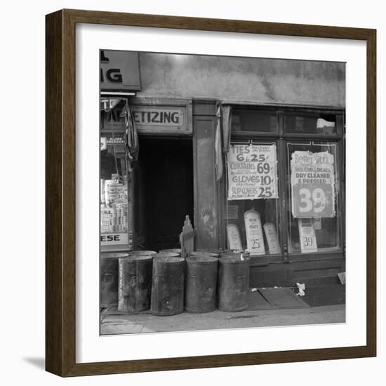 Shop in Washington Avenue, Bronx, New York, 1936-Arthur Rothstein-Framed Photographic Print