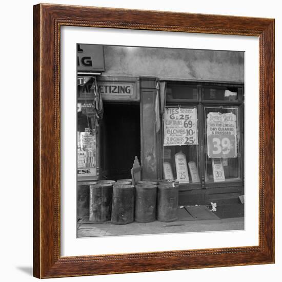 Shop in Washington Avenue, Bronx, New York, 1936-Arthur Rothstein-Framed Photographic Print