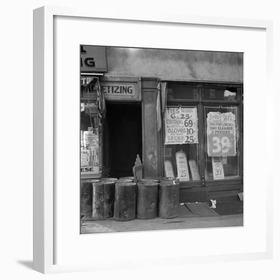 Shop in Washington Avenue, Bronx, New York, 1936-Arthur Rothstein-Framed Photographic Print