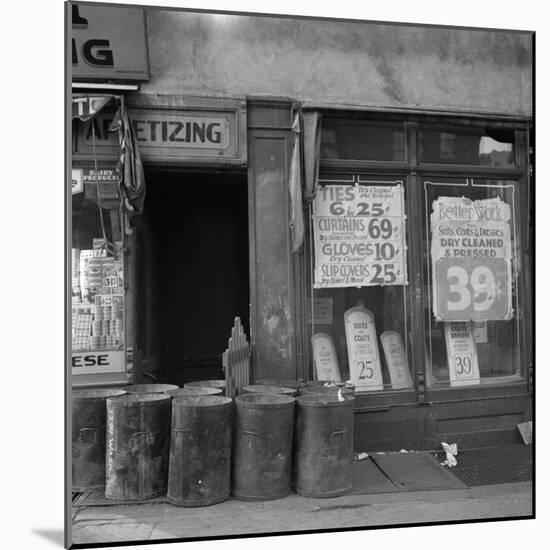 Shop in Washington Avenue, Bronx, New York, 1936-Arthur Rothstein-Mounted Photographic Print