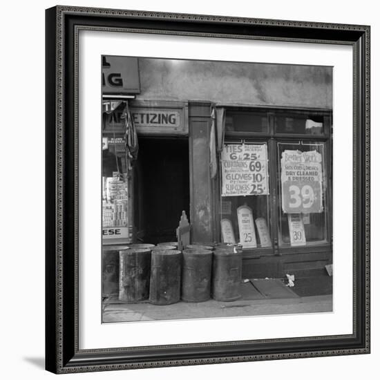 Shop in Washington Avenue, Bronx, New York, 1936-Arthur Rothstein-Framed Photographic Print