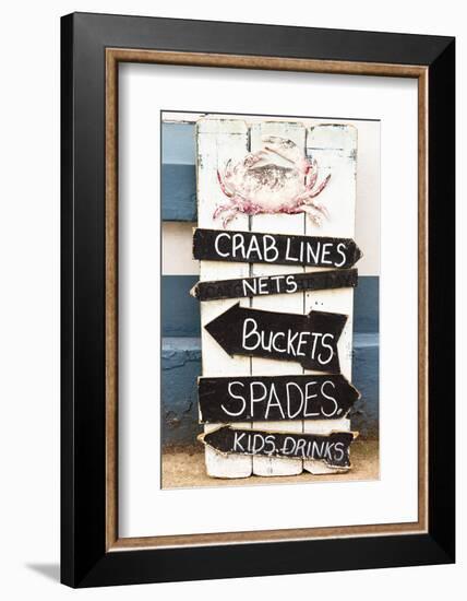 Shop sign, Teignmouth, Devon, UK-Nadia Isakova-Framed Photographic Print