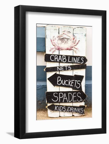 Shop sign, Teignmouth, Devon, UK-Nadia Isakova-Framed Photographic Print