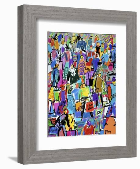 Shoppers-Diana Ong-Framed Giclee Print