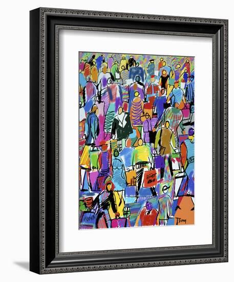 Shoppers-Diana Ong-Framed Giclee Print