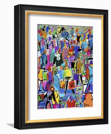 Shoppers-Diana Ong-Framed Giclee Print