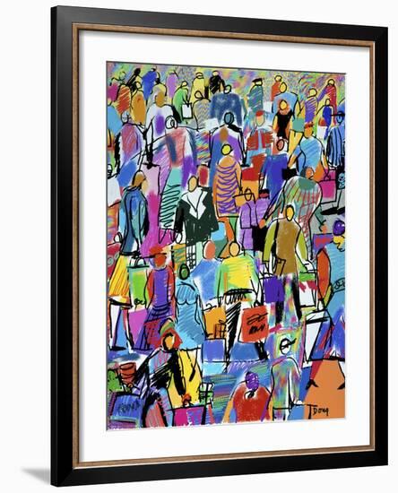 Shoppers-Diana Ong-Framed Giclee Print