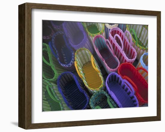 Shopping Bags near Palacio de Gobierno, Oaxaca, Mexico-Judith Haden-Framed Photographic Print