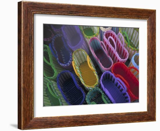 Shopping Bags near Palacio de Gobierno, Oaxaca, Mexico-Judith Haden-Framed Photographic Print