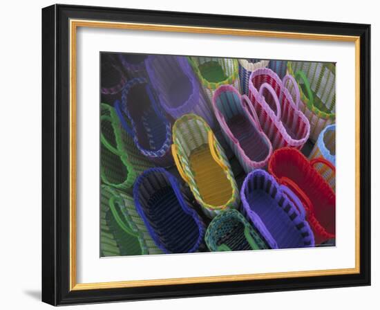 Shopping Bags near Palacio de Gobierno, Oaxaca, Mexico-Judith Haden-Framed Photographic Print