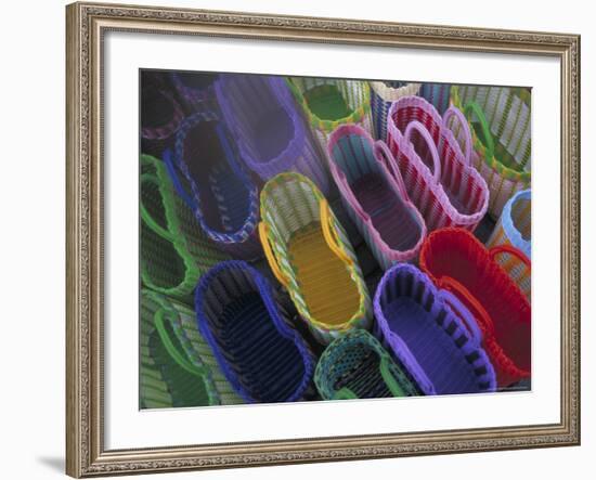 Shopping Bags near Palacio de Gobierno, Oaxaca, Mexico-Judith Haden-Framed Photographic Print