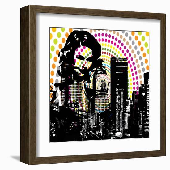 Shopping City-Jean-François Dupuis-Framed Art Print